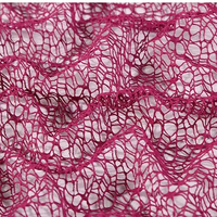 Tissu en maille Dobby en polyester 115 GSM, effet toile d'araignée, non extensible, pour rideaux et nappes