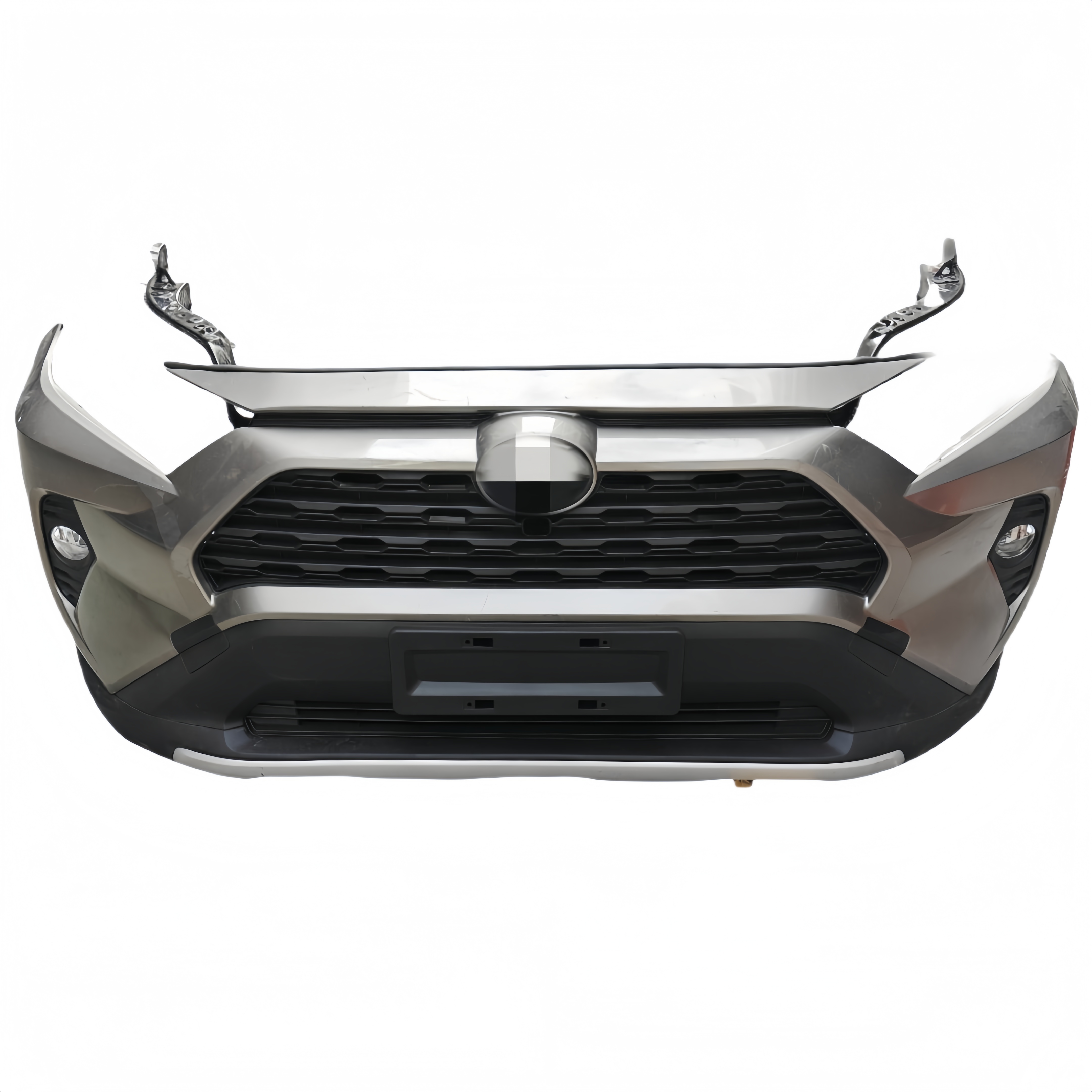 Aroba AR1267-BR Bumper Protector Toyota RAV4 2019+ - Geborsteld RVS, Zilver
