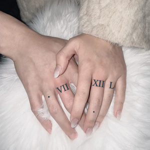 Tatuaje Temporal de Números <span class=keywords><strong>Romanos</strong></span>, Tatuaje Semipermanente, Resistente al Agua y al Sudor, Dura 2 Semanas, <span class=keywords><strong>para</strong></span> Brazo, Cintura, Clavícula - Product Image 4