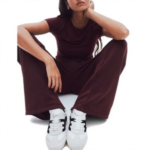 Pantalon de jogging décontracté pour homme, bordeaux, coupe large, taille élastique avec cordon de serrage, respirant, idéal pour l'automne - Product Image 5