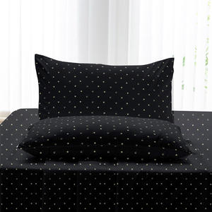 Ensemble de draps de lit d'hôtel en microfibre ultra-douce imprimée moderne Remplissage en polyester Certifié OEKO-TEX Draps 1800TC &amp;   Taies d'oreiller - Product Image 5