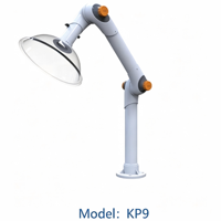 Bras d'extraction de fumée à double articulation en PP de style chinois TOF KP9 pour usage hospitalier et scolaire