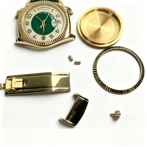 Montre personnalisée pour femme, montre mécanique automatique en or véritable, montre de luxe sertie de diamants pour homme et femme - Product Image 2