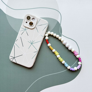 Moda creativa con catena per telefono cellulare con ciondoli e ciondoli colorati graziosi <span class=keywords><strong>gioielli</strong></span> per fotocamera - Product Image 1