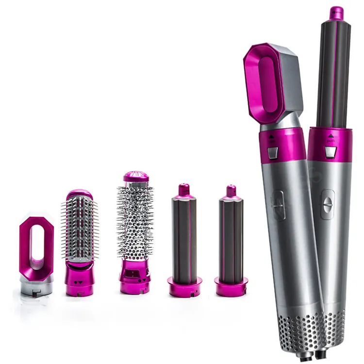 2022 New Electric Straightener Curler Hot Air Brush Blow Dryer 5 in 1 Hair Styler 1000W Hair Dryer Brush Styling Toot Set