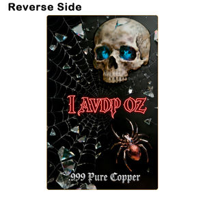 Nouvelle conception 1 oz AVDP 999 Cuivre pur Série Beauty Vixens Reine de la forêt verte et couleur du diable Barre de lingot de collection - Product Image 3