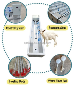 Bebedouro Elétrico Aquecido em Aço Inoxidável 304 para Gado, Vacas, Cabras e Ovelhas - Água Quente Constante por 24 Horas - Product Image 1