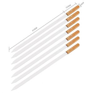 Ensemble d'ustensiles de barbecue en acier inoxydable pour grillades, style Koobideh/persan/arménien/turc, durable et jetable - Product Image 2