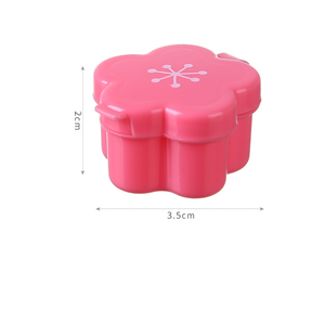 กล่องใส่ซอสเบนโตะแบบพกพาภาชนะใส่เครื่องปรุงซอสมะเขือเทศรูปทรงดอกไม้สไตล์<span class=keywords><strong>ญี่ปุ่น</strong></span>ขนาดเล็ก4ชิ้นสำหรับใส่อาหาร - Product Image 3