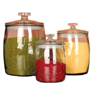 <span class=keywords><strong>Maoya</strong></span> – Bocaux de conservation alimentaire en verre sodocalcique transparent, très populaires, grande taille (3L, 5L, 8L, 12L) avec couvercle hermétique en verre - Product Image 1