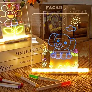 Innovative Kids LED Light up <b>Drawing</b> Board, Acrylic Handwriting Plate, for Business Gifts & Holiday Decorations - Product Image 3