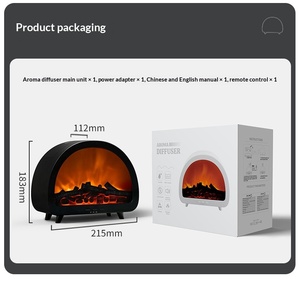 New Design Electric Plastic Desktop Ultrasonic Aroma Humidifier Portable 200ml <strong>Mini</strong> Flame Waterless Essential <strong>Oil</strong> <strong>Diffuser</strong> - Product Image 5