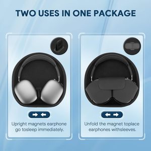 Estuche Inteligente para Apple <span class=keywords><strong>AirPods</strong></span> <span class=keywords><strong>Max</strong></span> Compatible con Modo de Reposo, Organizador Rígido, Funda de Transporte Portátil, Bolsa de Almacenamiento - Product Image 3