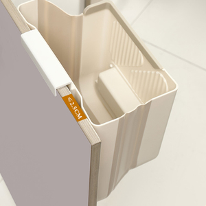 Poubelle à déchets alimentaires pliable et suspendue pour cuisine, en plastique, 7L/10L, modèle FF5079 - Product Image 4