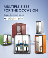 Cabine insonorisée multifonctionnelle pour bureaux, entrepôts, salles d'activités polyvalentes, solution d'espace flexible, panneau personnalisé RTS