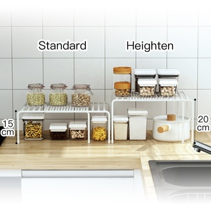 Estante de pie de esquina para el hogar, estantes de almacenamiento para armarios de cocina - Product Image 2
