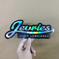 Autocollants holographiques personnalisés, découpe sur mesure, impression de logo de marque, vinyle imperméable pour les entreprises, cosmétiques, emballages de bougies, autocollants de scellage