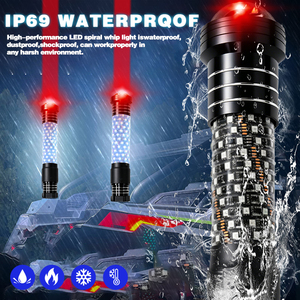 Lampe fouet LED laser innovante RGB avec projecteur laser supérieur pour ATV, UTV, conduite nocturne dans les dunes de sable 12V - Product Image 5