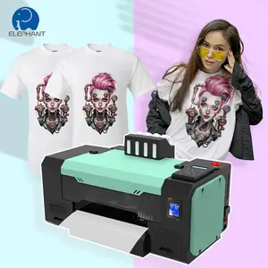 Digital Printer Machine XP600 I1600 2PCS high speed a3 dtf printer for cotton garment printing