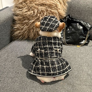 Ropa <span class=keywords><strong>de</strong></span> Diseño para Perros, Chaqueta <span class=keywords><strong>de</strong></span> Tweed Roja, Sombrero <span class=keywords><strong>de</strong></span> Boina, Traje para <span class=keywords><strong>Bulldog</strong></span> Francés, Pug y <span class=keywords><strong>Razas</strong></span> Pequeñas - Product Image 4