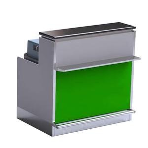Mingle Furniture Escritorio de registro de aeropuerto de MDF personalizable para salidas internacionales para <span class=keywords><strong>control</strong></span> de pasaportes y uso de recepción - Product Image 1