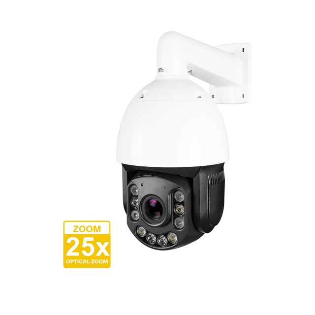 Hot Sell Smart Color Night AI Auto Tracking 4k 8mp Poe Ptz Ip Camera 25x Optical Zoom Pan Tilt H.265 Outdoor Security 2-Way Talk