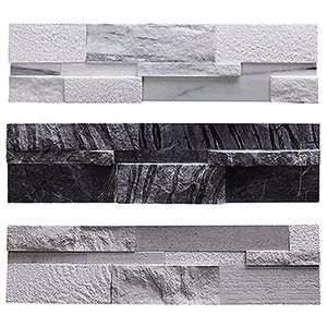 Pannello in Pietra di Marmo Sottile e Silenzioso per Rivestimento Esterno Rustico Ispirato alla Natura, Piastrella in Ardesia per Interni in Cemento Lucidato - Product Image 6