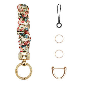 Llavero con Correa para Muñeca, Diseño de Moño con Brillantes y Diamantes de Imitación, para Teléfono <span class=keywords><strong>Celular</strong></span> o Smartphone - Product Image 2