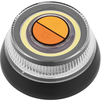 Feux de signalisation d'urgence à LED avec base magnétique, batterie rechargeable, 3 modes de clignotement pour voiture/moto