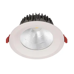 Foco LED COB regulable para techo, luz empotrada de 15W, 18W, antideslumbrante, resistente al agua, IP65
