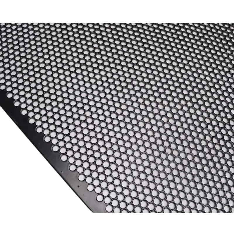 Schwarz metall perforation/Lochblech/screen Panel Für Metall Lautsprecher Gitter