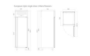 Small Single Door Cooling and Fresh Keeping Vertical Cabinet Commercial Refrigerator for Restaurant Kitchen AUC-1ES Commercial S - Product Image 6