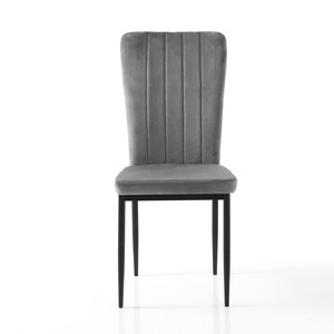 <span class=keywords><strong>Chaise</strong></span> de salle à manger en velours à dossier haut Style nordique moderne <span class=keywords><strong>chaise</strong></span> rembourrée confortable de qualité supérieure pour bureau à domicile salle à manger - Product Image 4