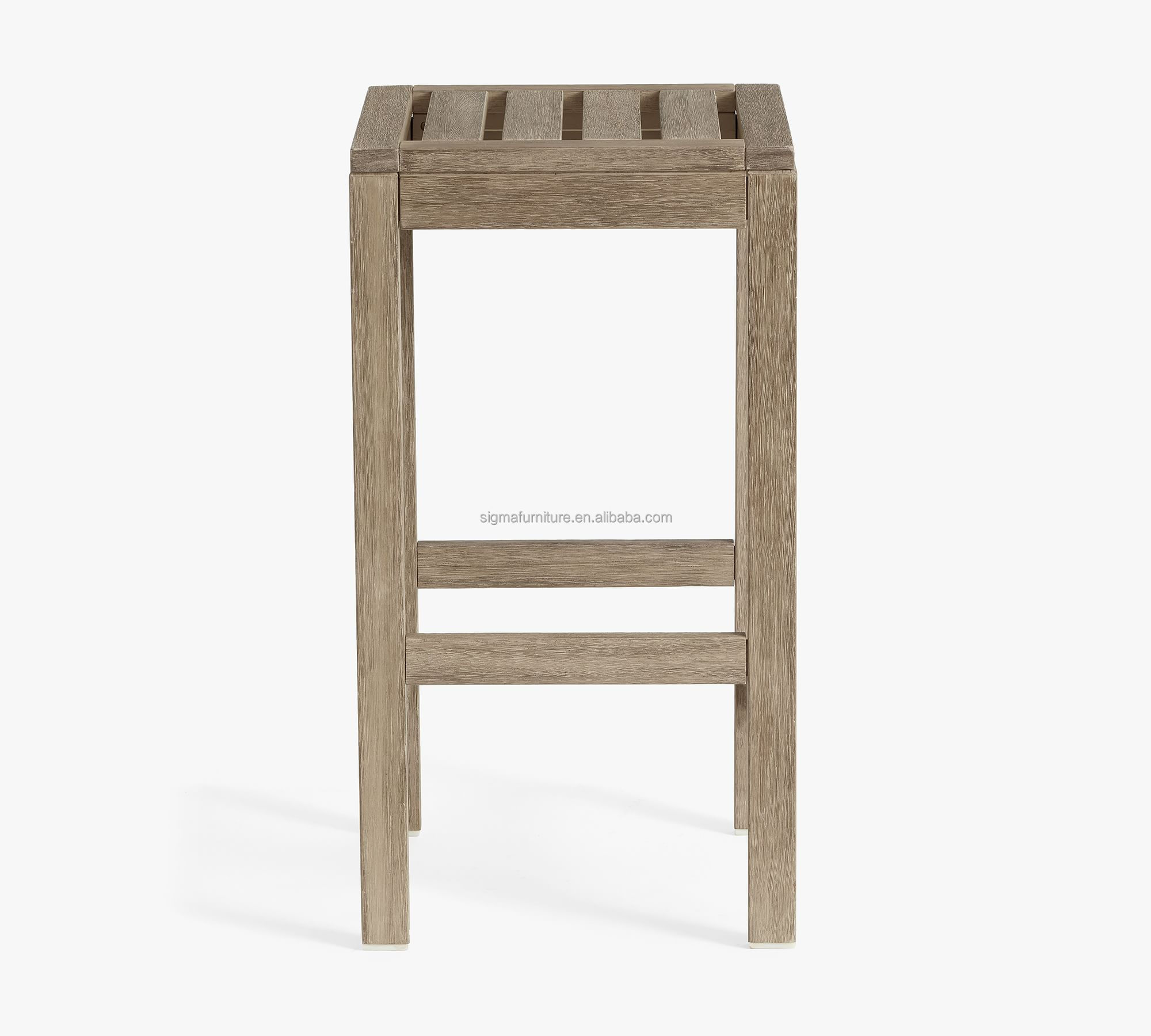 High quality outdoor garden counter stool bar teak bar chair wood outdoor