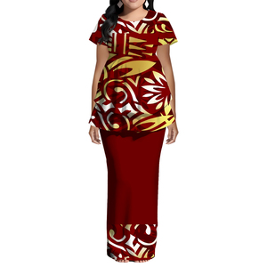 white christmas dresses Custom Tailulu College Family Matching Summer Maxi Dress and Hawaiian main image 0