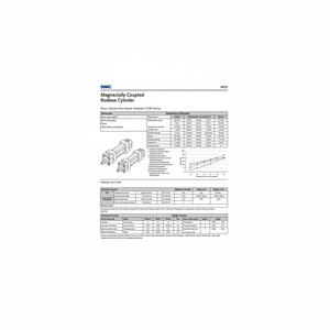 Cilindro sin vástago SMC Pneumatics, piezas neumáticas - Product Image 1
