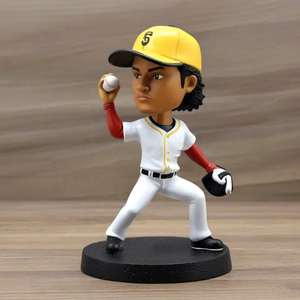 Maßge schneiderte Baseball Bobblehead Action figur, benutzer definierte Baseballs pieler Figur für persönliches Geschenk, Team Memorabilia & Marken werbung - Product Image 5