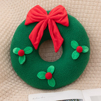 Oreiller en coton de Noël créatif inspiré des fleurs de bonbons en peluche flocon de neige et décoration de maison de neige jouet en peluche