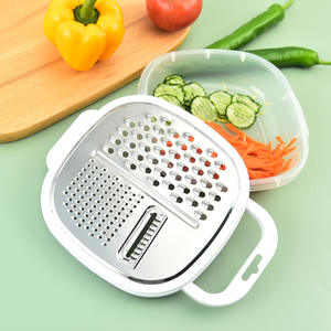 Лидер продаж, кухонная многофункциональная терка, измельчители, ломтики, измельчитель фруктов и овощей, терка для овощей с контейнером - Product Image 1