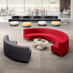 Divano curvo sedile per cabina a forma speciale divano da allenamento per biblioteca per ufficio commerciale moderno semplice in attesa <span class=keywords><strong>di</strong></span> ricezione - Product Image 2