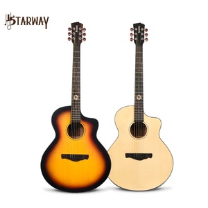 <span class=keywords><strong>Guitarra</strong></span> acústica de diapasón, cuerda completamente cerrada de ágata de 40 pulgadas, Kno, palisandro, oferta - Product Image 1