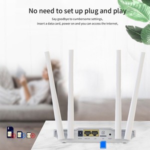 Routeur CPE 4G débloqué 300 Mbps, routeur <span class=keywords><strong>WiFi</strong></span> sans fil avec emplacement pour <span class=keywords><strong>carte</strong></span> SIM, 4 antennes à gain élevé, 2 ports RJ45, batterie 3000 mAh, routeur 4G - Product Image 3