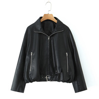 Veste moto marron haut de gamme pour femme en similicuir PU, manteau personnalisé pour l'automne et les activités de plein air