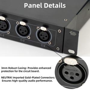 Maximon 12通道XLR NetStream Pro 600m音频/DMX隔离器RJ45 4 XLR <span class=keywords><strong>M</strong></span>/F Netstream 600m XLR Netcable扩展器12音频/DMX - Product Image 4