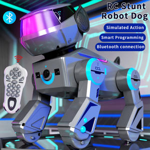 Оптовая продажа: Развивающая музыкальная интерактивная игрушка-робот-собака с дистанционным управлением, программированием и ИИ-симуляцией для мальчиков - Product Image 2