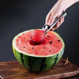 Multifunctional Ice Cream Scoops Stainless Steel Dual-Purpose Scoop Fruit Watermelon Spoon Ball Scoop Household Ice Cream <b>Tools</b> - Product Image 6
