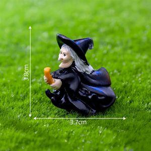 Nouveauté transfrontalière Weij : Accessoires décoratifs DIY pour micro-paysages, thèmes Halloween (sorcière, fantôme, dieu de la mort), miniatures et petits ornements - Product Image 6