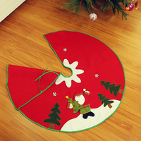 Tapis rond en tissu 3D Bonhomme de neige 2026, Jupe de sapin de Noël pour la maison, le centre commercial, les fêtes et les décorations de Noël