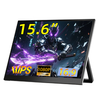 15.6 Inch Portable Monitor with Energy-Efficient IPS Display Slim Extra Second Screen for Laptop Travel Use 1080P Resolution