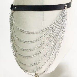 新しいファッションセクシーパーティーパンクスタイルウエストチェーンカジュアルセックスベルトレザーボディジュエリーSMハーネスカップル向け - Product Image 6